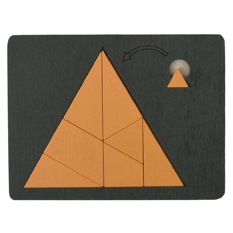 Wooden Geometric Puzzles Challenge Impossible Brain Burning Decompression IQ Mind Brain Teaser Jigsaw Puzzle for Adults Kids