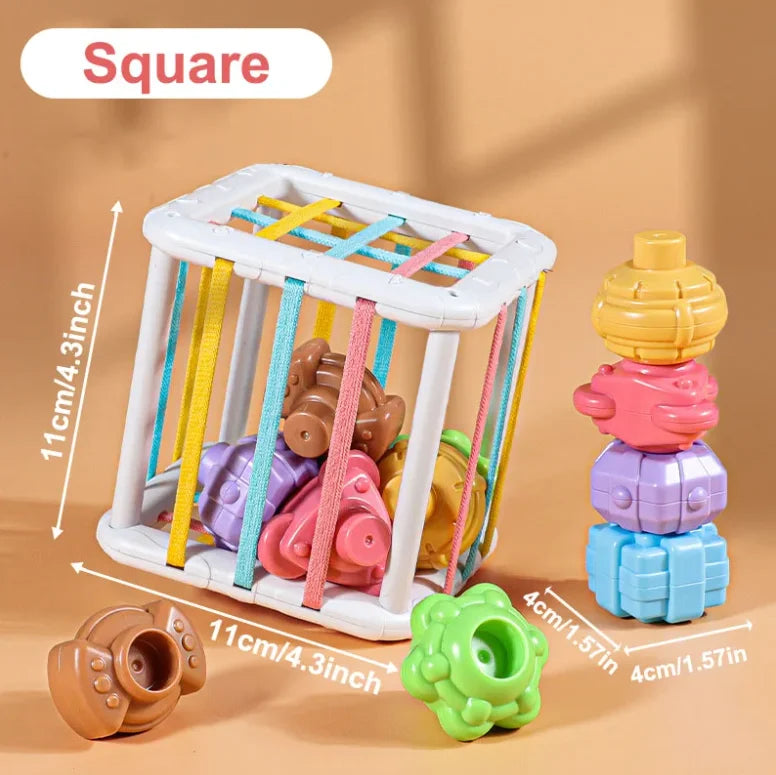 Baby Montessori Learning Educational Toys Colorful Shape Blocks Sorting Game For Children Bebe Birth Inny 0 12 Months Toy Gifts